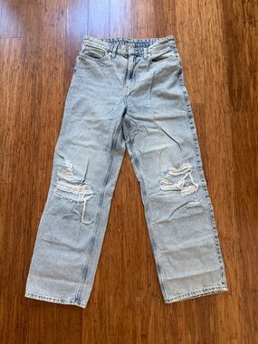 H&M Light Blue Distressed Jeans